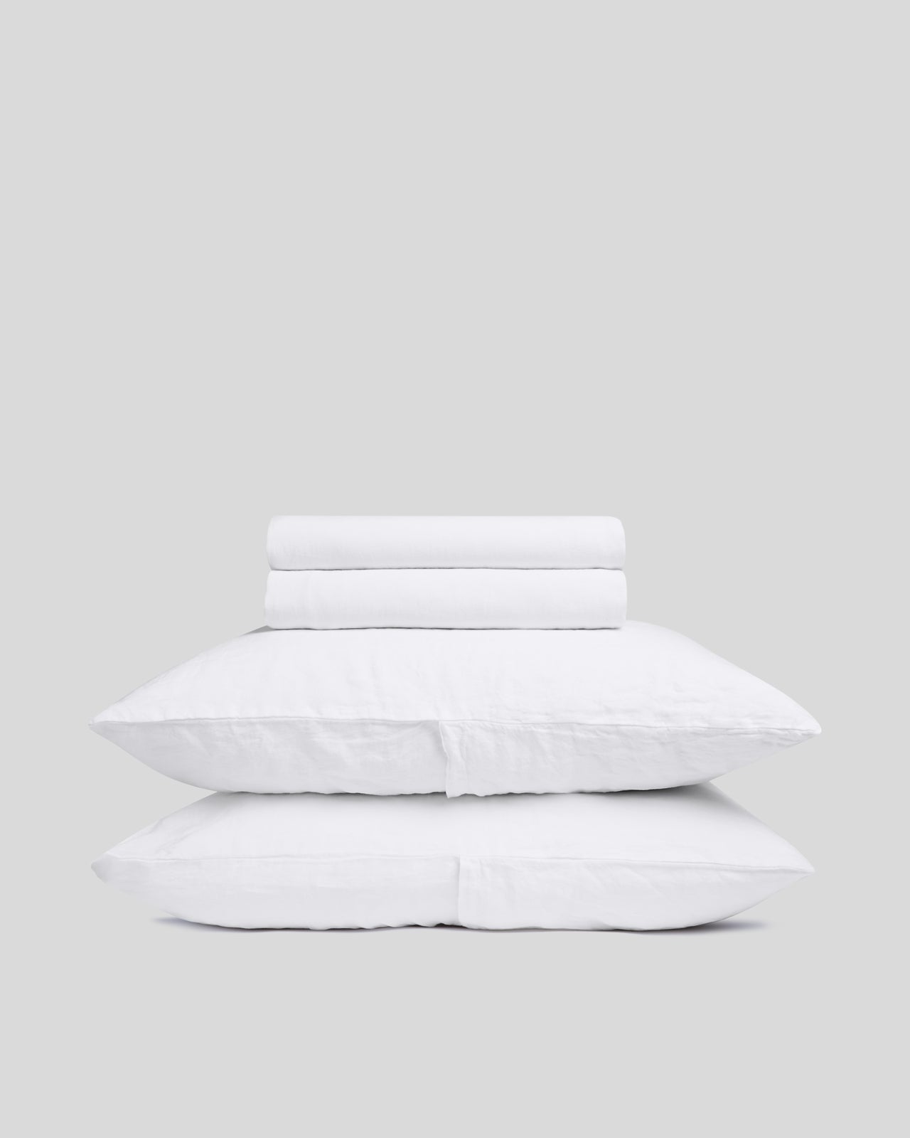 Parachute Linen Sheet Set in White — Queen/King